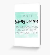 Strong Women Greeting Card