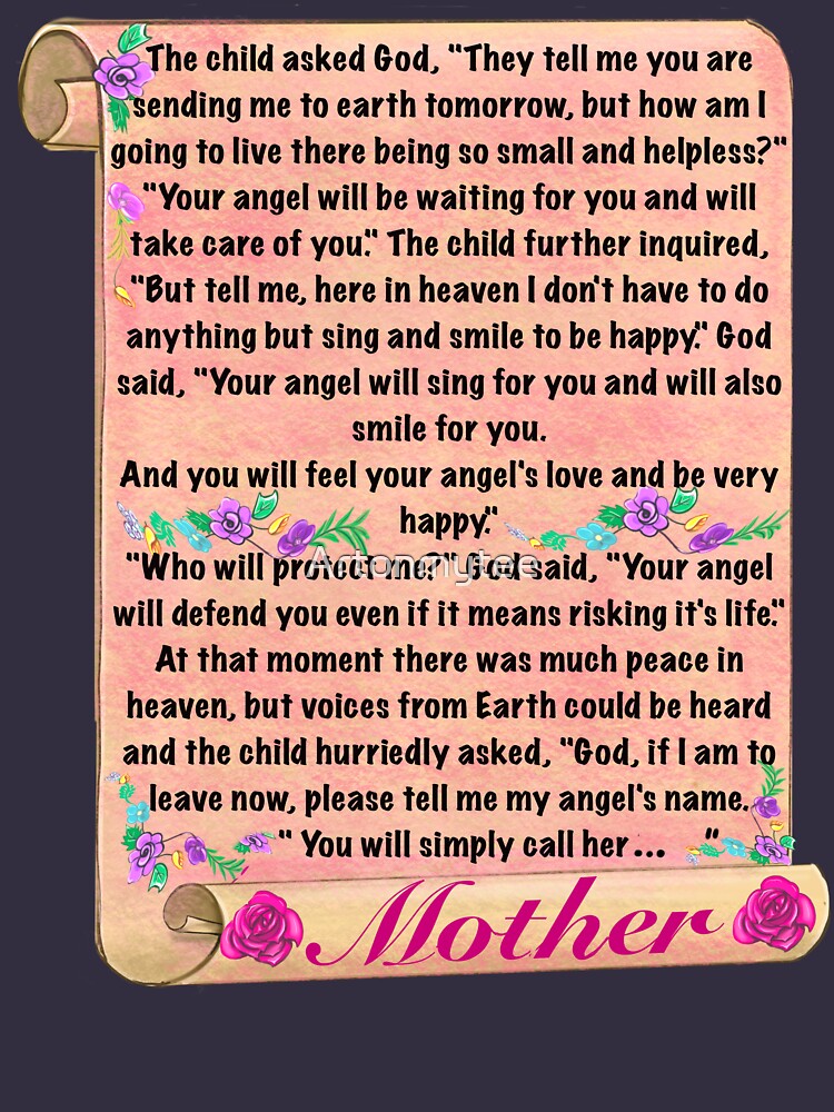 The best Mother's Day gifts 2024, You will simply call her mom Beautiful  poem about motherhood with angels Art Board Print for Sale by Artonmytee