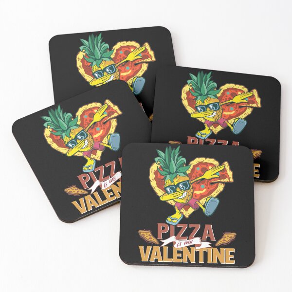 Item preview, I Love Pineapple On Pizza Anti-Valentine's Day Gift, Funny Pizza Is My Valentine Dabbing Pineapple Graphic designed and sold by Ransyn Art.