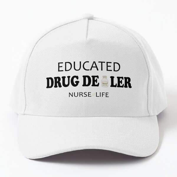 Educated Drug Dealer Nurse Women Men Mesh Cool Cap Adjustable Snapback Sun Hat