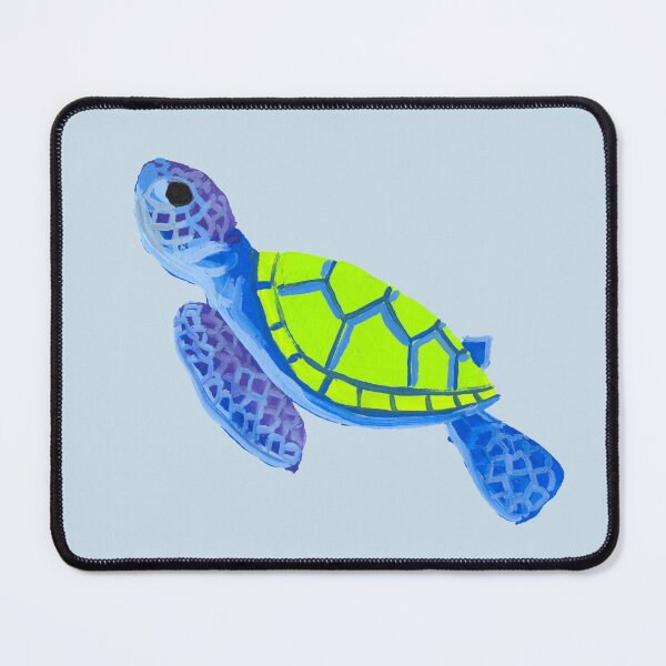 Item preview, Blue and Green Sea Turtle designed and sold by hunkyfrog.
