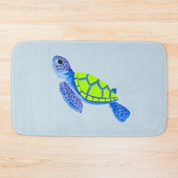 Item preview, Blue and Green Sea Turtle designed and sold by hunkyfrog.
