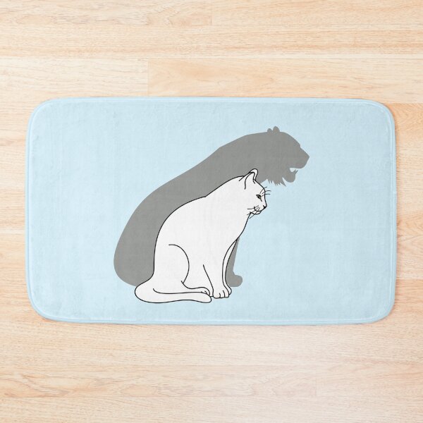 Item preview, White Cat with Tiger Shadow designed and sold by FandomizedRose.