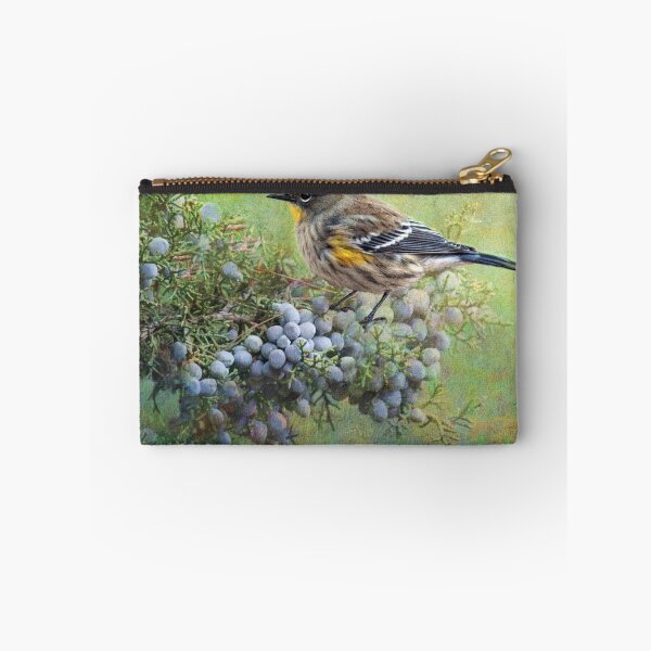 Item preview, autumn juniper berries and yellow rumped warbler designed and sold by R Christopher  Vest.