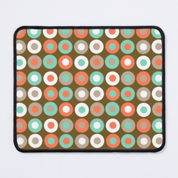 Item preview, Mid Century Modern Deco Bubbles Print Pattern Mod Design Gold Blue Green designed and sold by Shayna Westfall.