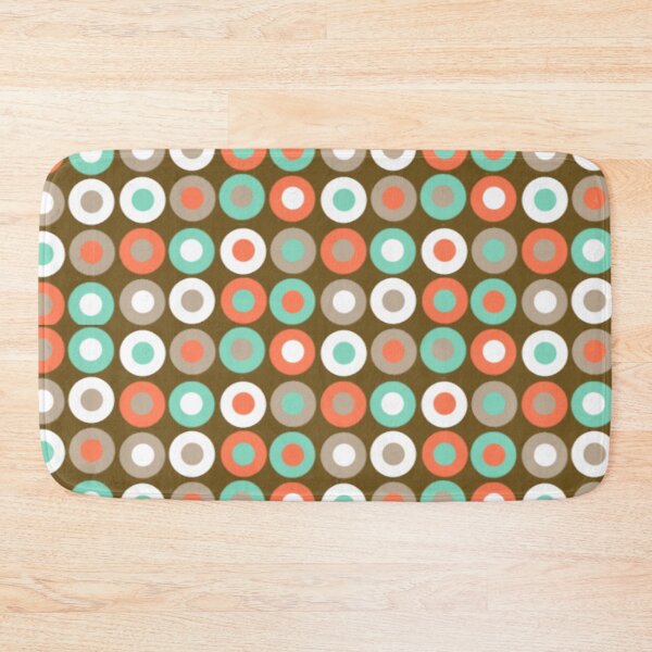 Item preview, Mid Century Modern Deco Bubbles Print Pattern Mod Design Gold Blue Green designed and sold by Shayna Westfall.