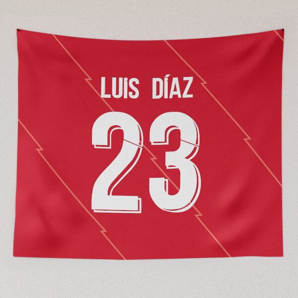 Item preview, Luis Diaz Liverpool Home jersey 21/22 designed and sold by Alimator.