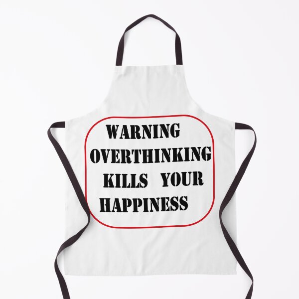Item preview, Warning Overthinking Kills Your Happiness designed and sold by Karamshooop.