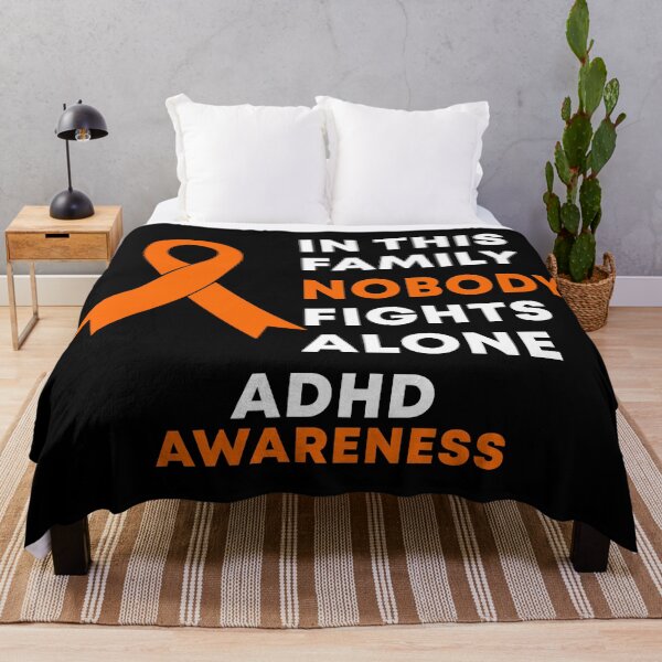 Item preview, In This Family Nobody Fights Alone ADHD Awareness designed and sold by Color-Sparkle.