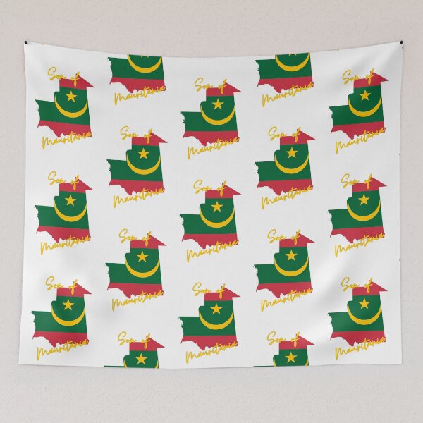 Item preview, Son of Mauritania Map Flag designed and sold by NovawayDirect.