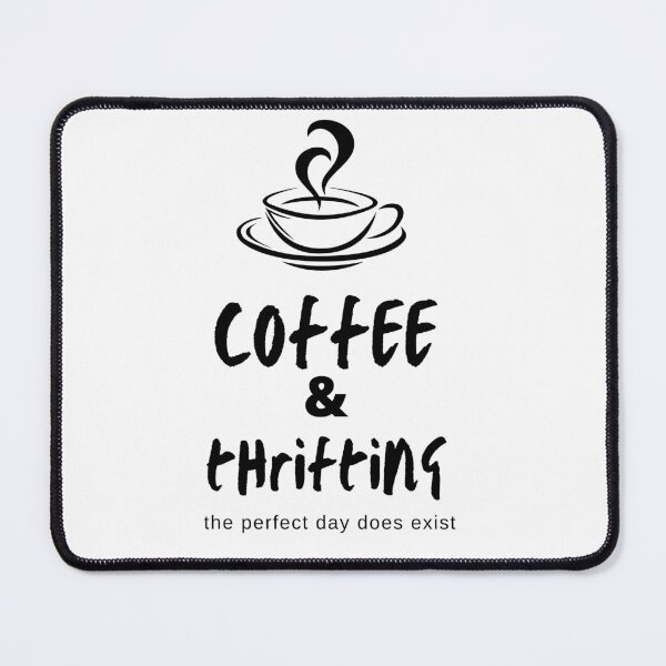 Item preview, Thrifters coffee & thrifting t shirt, hat, mug, reseller, flippers, goodwill, used clothing, vintage finds merch designed and sold by Paintingladycat.