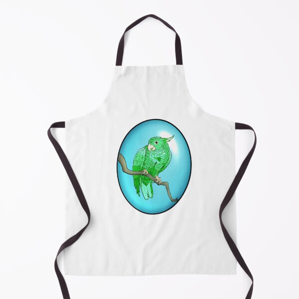 Item preview, Poop on your enemies 3- Mischievous Green Parrot in glass designed and sold by Midnightviera.