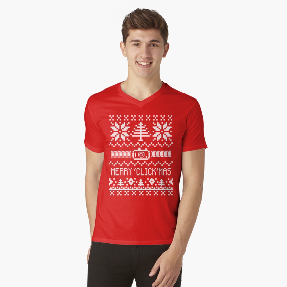 v neck christmas sweater