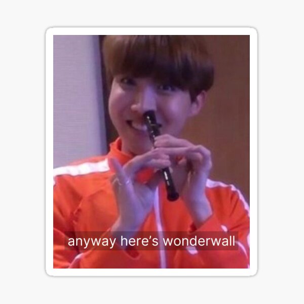 Artikel-Vorschau von j-hope Meme-Aufkleber, designt und verkauft von myheartu.