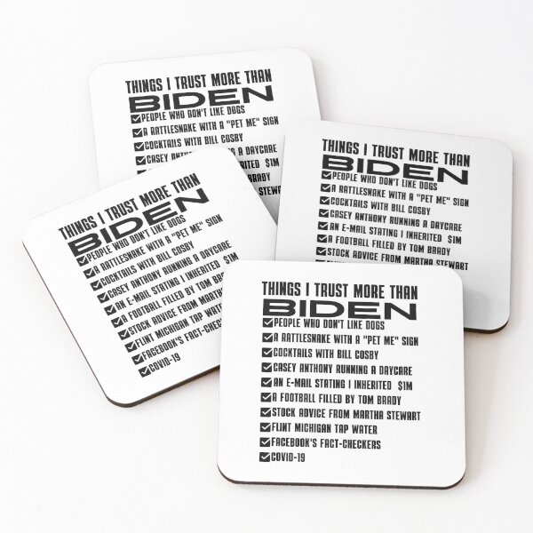 Item preview, Things I Trust More Than Biden Sarcastic and Funny Joe Biden designed and sold by MARCOS LILI.