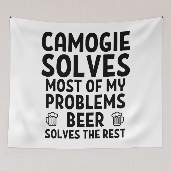 Item preview, Camogie solves most of my problems. Beer solves the rest. designed and sold by TheGreenGoat.
