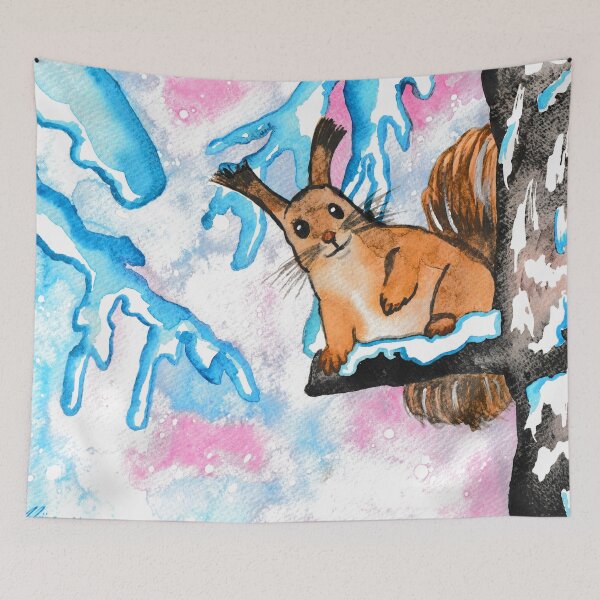 Item preview, Winter squirrel  designed and sold by Niina  Niskanen.