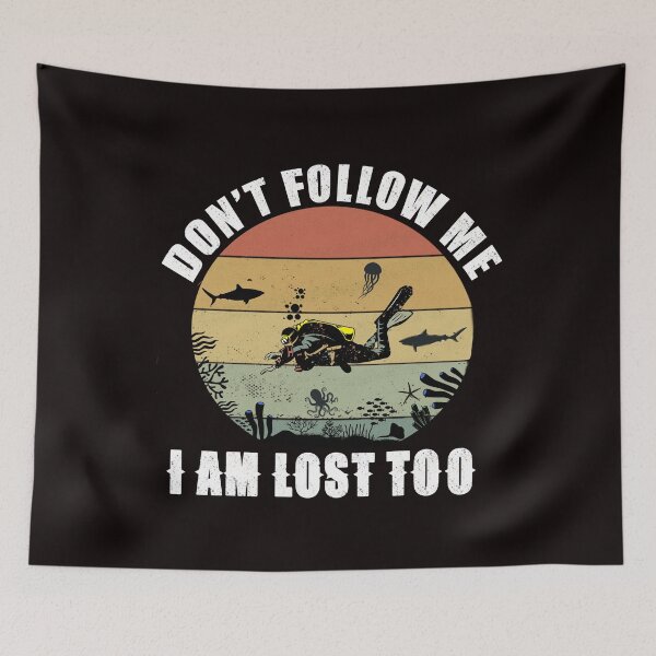 Item preview, Follow me i'm lost to - Funny Scuba Diving gift idea for freediviers - spearfishing -snorkeling lovers designed and sold by Live  Today.