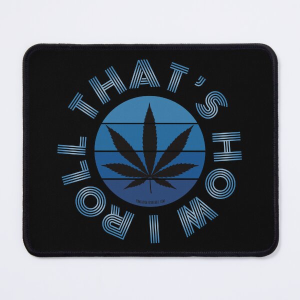 Item preview, Retro Vintage Sunset Blue Pot leaf-thats how I roll designed and sold by YomeHayin.