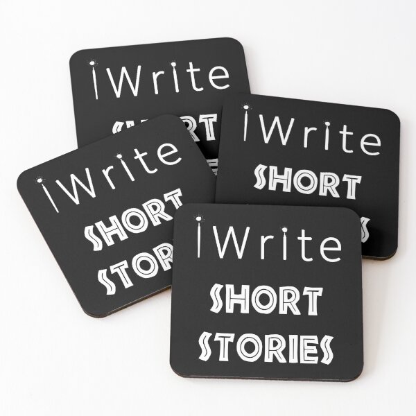 Item preview, iWrite Short Stories in white text - for Writers designed and sold by Mindful-Designs.