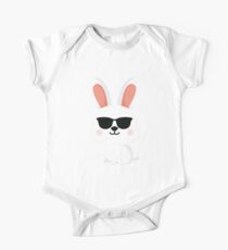 Bunny Rabbit Emoji Cool Sunglasses One Piece - Short Sleeve
