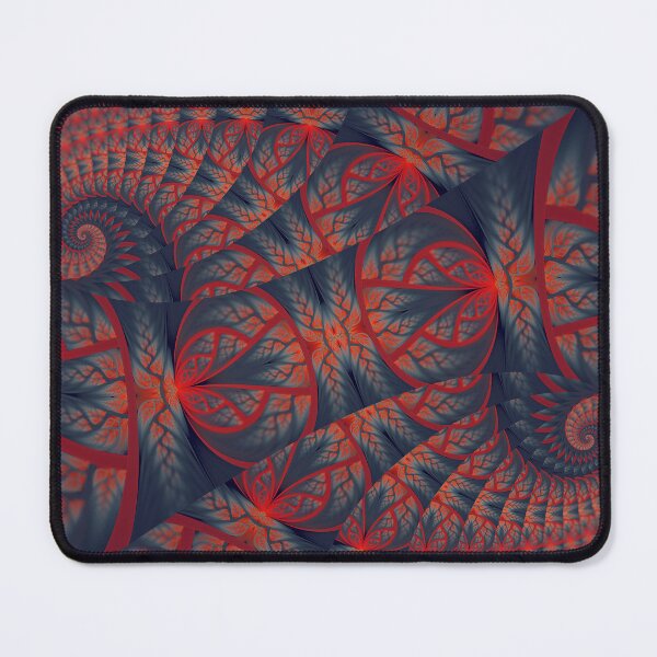 Item preview, 'Smudge' Abstract Blue and Red Intricate Fractal Art designed and sold by Holmes-Ja.