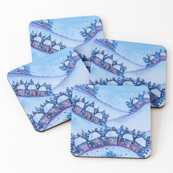 Item preview, Houses in the Snow designed and sold by FrancesArt.