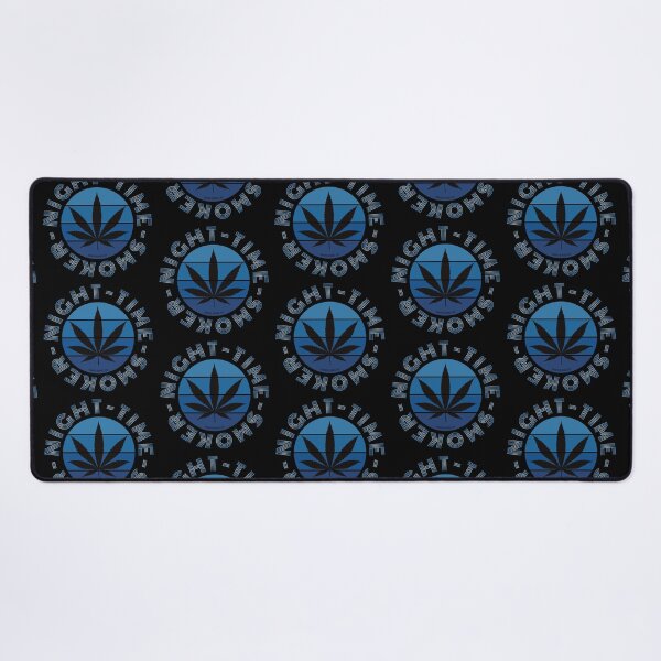 Item preview, Retro Vintage Sunset Blue Pot leaf-night time smoker designed and sold by YomeHayin.