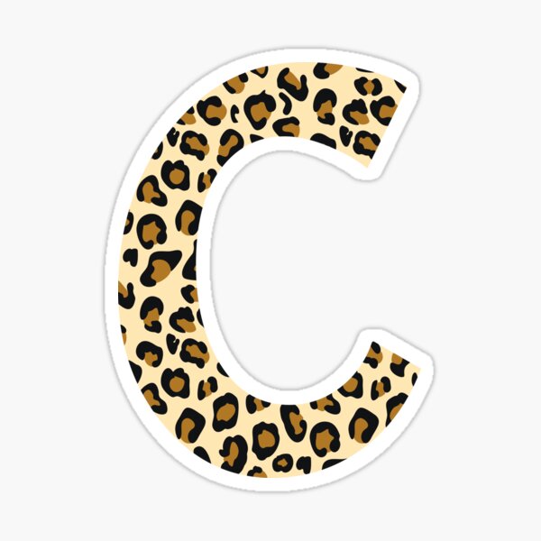 Modern Cheetah C Letter Alphabet Sports Logo Stock Vector