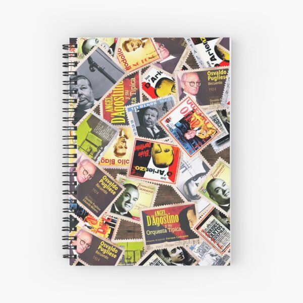Aperçu de l'œuvre Vintage Argentine Tango Orchestra Album Timbres Pop Art créée et vendue par infinitetango.