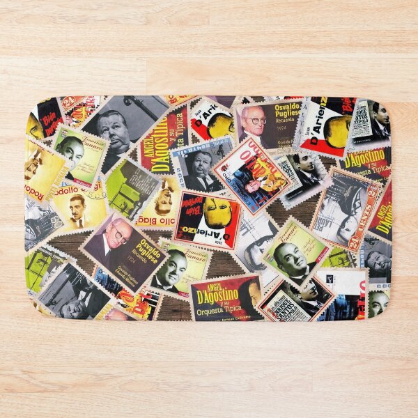Item preview, Vintage Argentine Tango Orchestra Album Stamps Pop Art designed and sold by infinitetango.