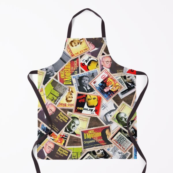 Item preview, Vintage Argentine Tango Orchestra Album Stamps Pop Art designed and sold by infinitetango.