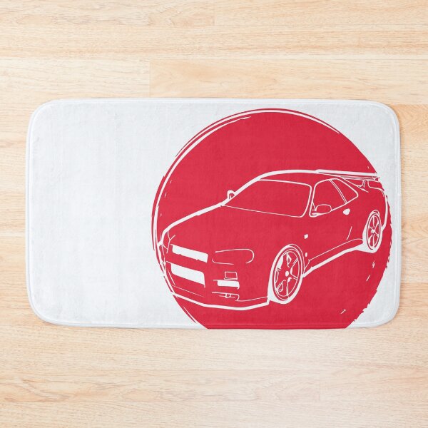 Item preview,  Red Sun Nissan Skyline GT-R JDM Drift tokyo petrol head japan nippon car badge designed and sold by angelpardo.