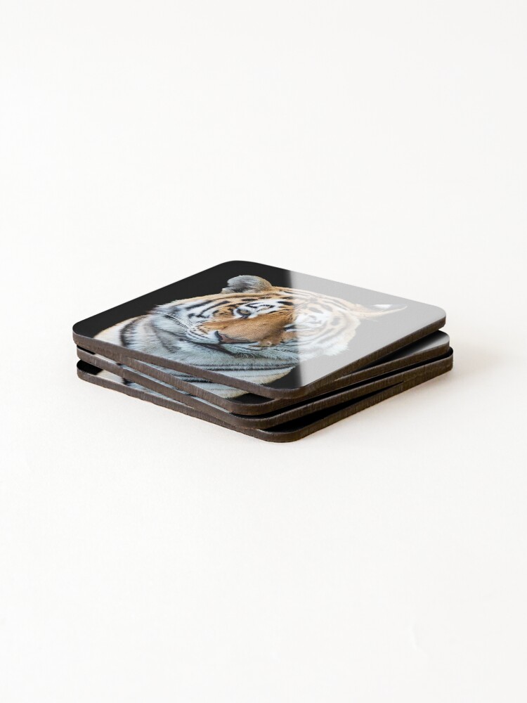 Alternate view of A Tiger Face Coasters (Set of 4)