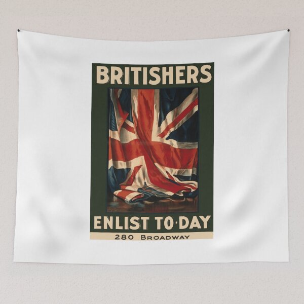 Item preview, Britishers - Enlist Today designed and sold by vintagerepros.