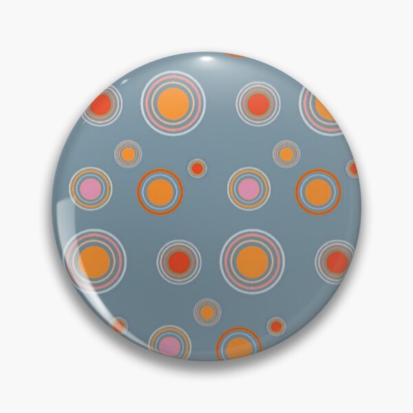 Item preview, Geometric Circles Pattern, Ash Blue Background  designed and sold by Pretty-Bird.