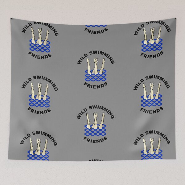 Item preview, Wild Swimming Friends - Black Text - Wild Swimming Tees designed and sold by WildSwimming.