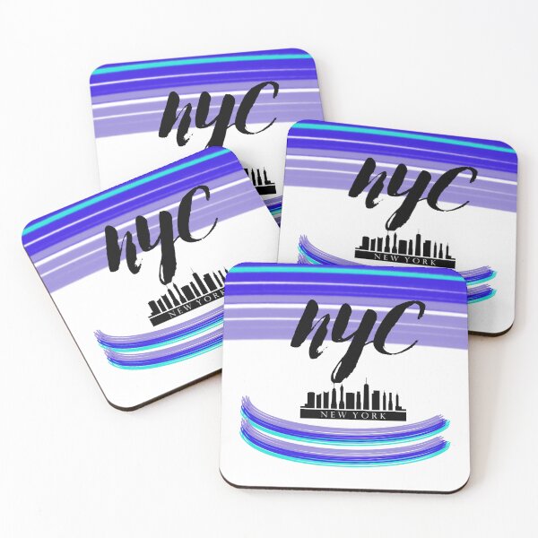 Item preview, NYC IN BLUE WITH NEW YORL SKYLINE designed and sold by DoloresAlaire.