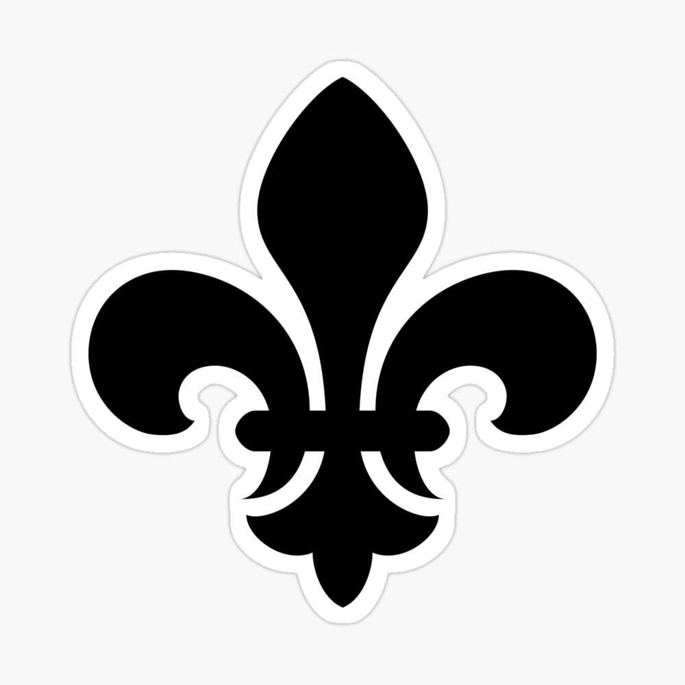 Black Fleur-de-Lys symbol
