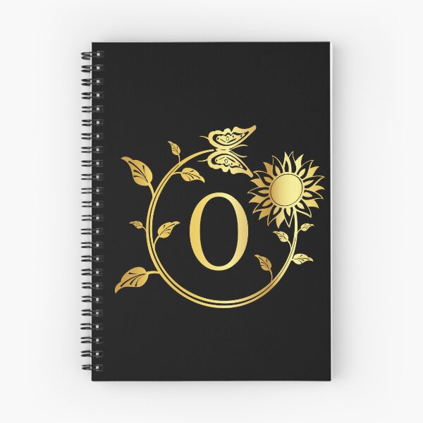 Item preview, Ornamental Letter O, Gold Sunflower Butterfly, Gold Monogram Ornament designed and sold by PROMEN Creativity.