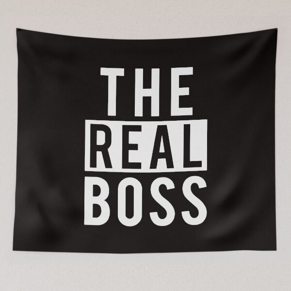 Item preview, The Real Boss White His & Hers Couple Designs 1/2 designed and sold by WearWolfDesigns.