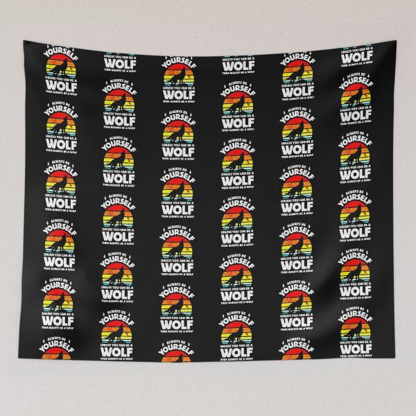 Item preview, Always Be Yourself Wolf Sunset designed and sold by febyriana.