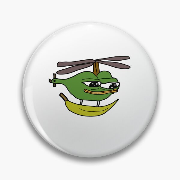 Item preview, Helicopter Banana Pepe designed and sold by TheMemesLord.