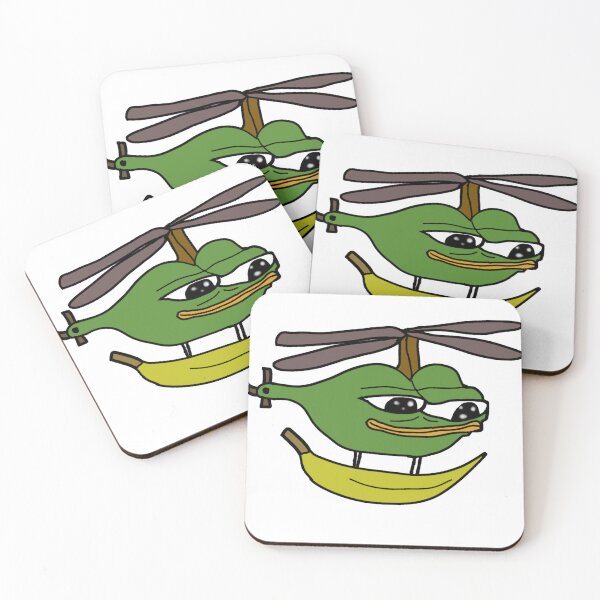 Item preview, Helicopter Banana Pepe designed and sold by TheMemesLord.