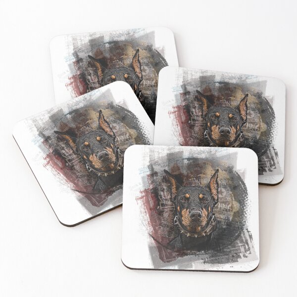 Item preview, dobermann portrait  designed and sold by ranker666.