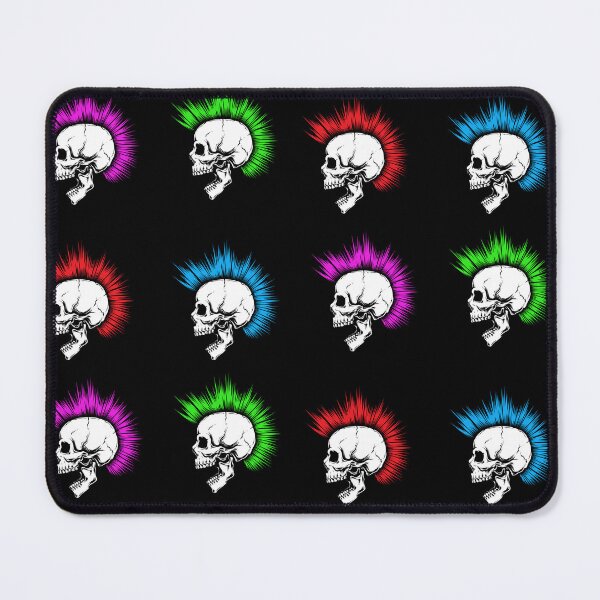 Item preview, Punk Skulls Sticker Pack ~ Set of Skulls with Mohawk Haircut designed and sold by Ikaroots.
