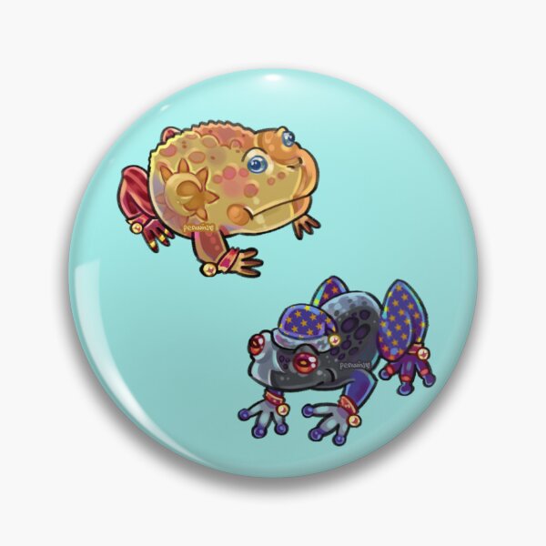 Item preview, Five Nights at Freddy's: Security Breach Sun and Moon as Adorable Cute Small Frogs 2 Pack Stickers designed and sold by bruhitslasagna.