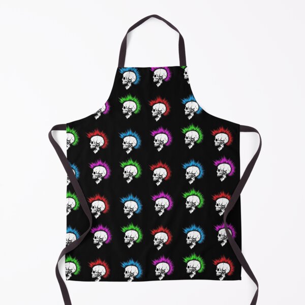 Item preview, Punk Skulls Sticker Pack ~ Set of Skulls with Mohawk Haircut designed and sold by Ikaroots.