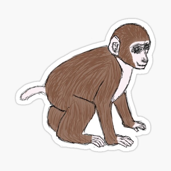Baby monkey Sticker