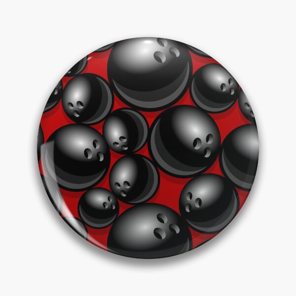 Item preview, Bowling Balls Pattern Alley Pins League designed and sold by Draculaura2009.
